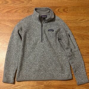 Patagonia Women's Heather Gray Quarter-Zip Fleece Pullover